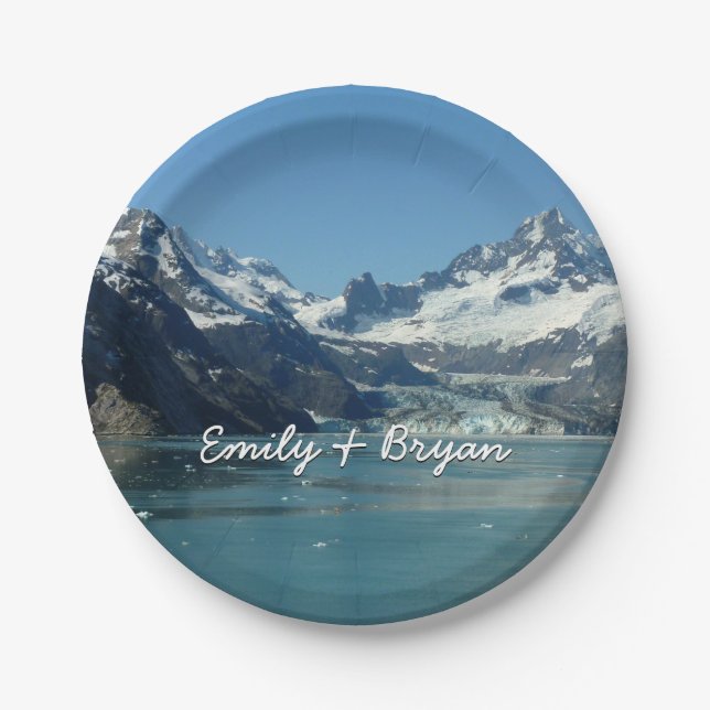 Glacier-Fed Waters of Alaska Paper Plate (Front)