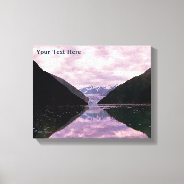 Glacier Fjord Canvas Print (Front)