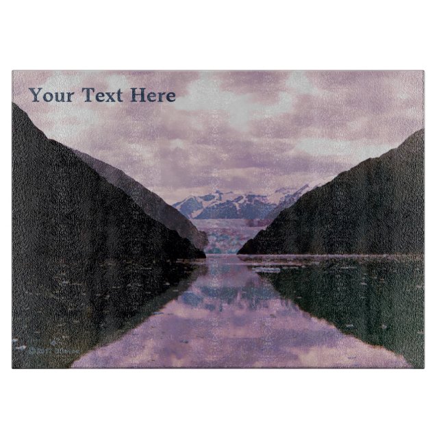 Glacier Fjord Cutting Board (Front)