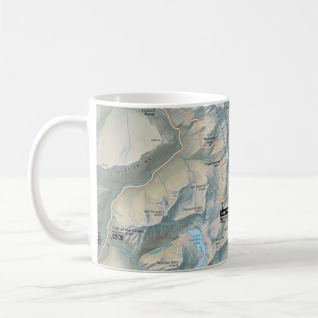 Glacier Going-to-the-Sun Road (Montana) mug (Left)