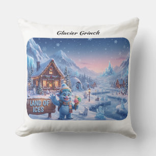 Glacier Grinch Land of Ices Magical Winter Throw P Pillow
