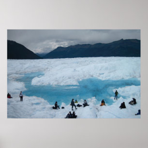 Glacier Hikers Poster