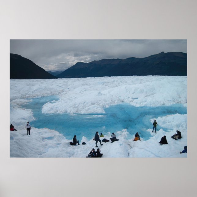 Glacier Hikers Poster (Front)