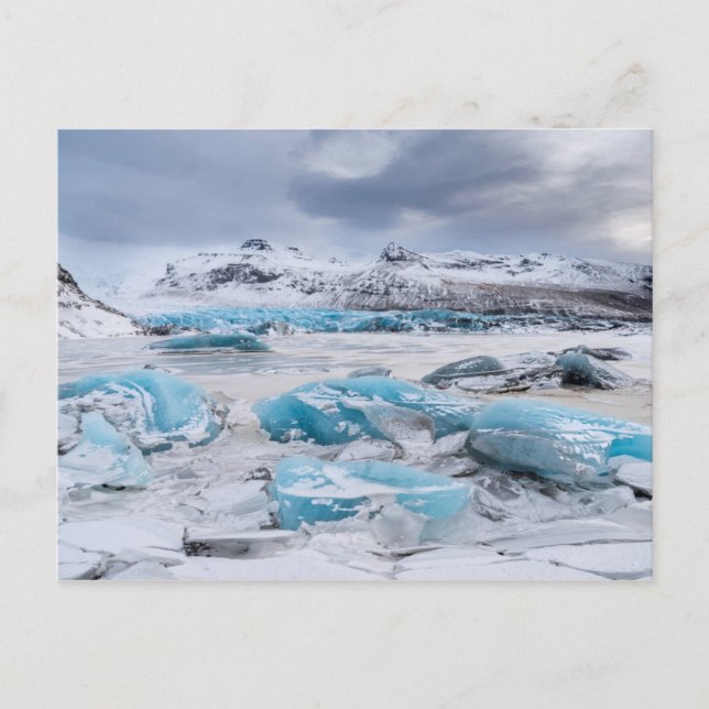 Glacier Ice landscape, Iceland Postcard (Front)