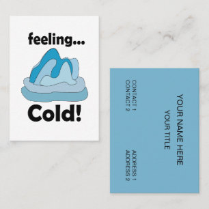 Glacier Iceberg Feeling Cold Environmental Business Card