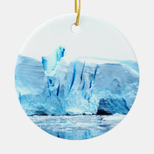 Glacier in Antarctica Ceramic Ornament