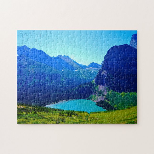 Glacier in Montana. Jigsaw Puzzle (Horizontal)