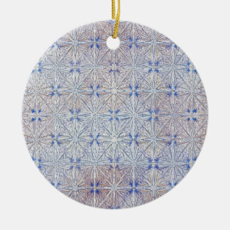Glacier Lace — Delicate Snowflake Pattern Ceramic Ornament