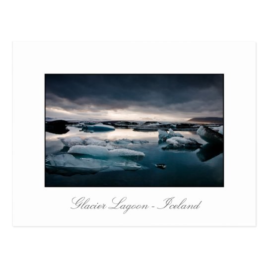 Glacier Lagoon August 2009 #2c Sunset Postcard