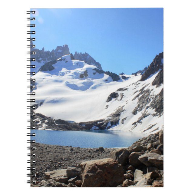 Glacier Lake Near Mount Fitz Roy Notebook (Front)