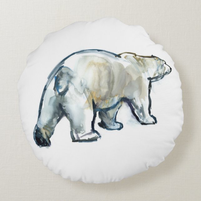 Glacier MInt Round Pillow (Back)