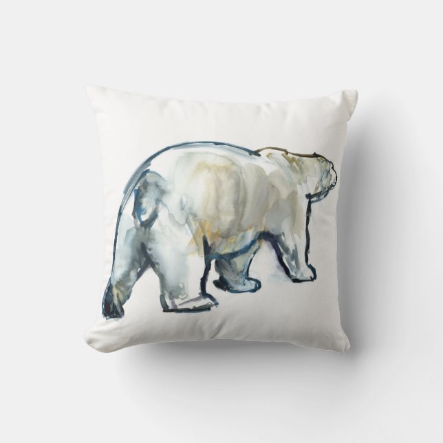 Glacier MInt Throw Pillow (Front)