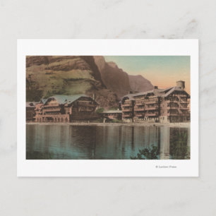Glacier, MT - View of the Many Glacier Hotel Postcard