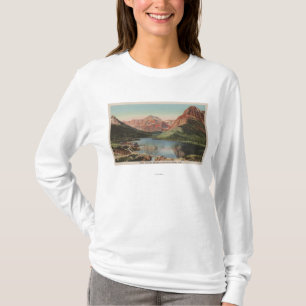 Glacier, MT - View of the Many Glacier Region T-Shirt