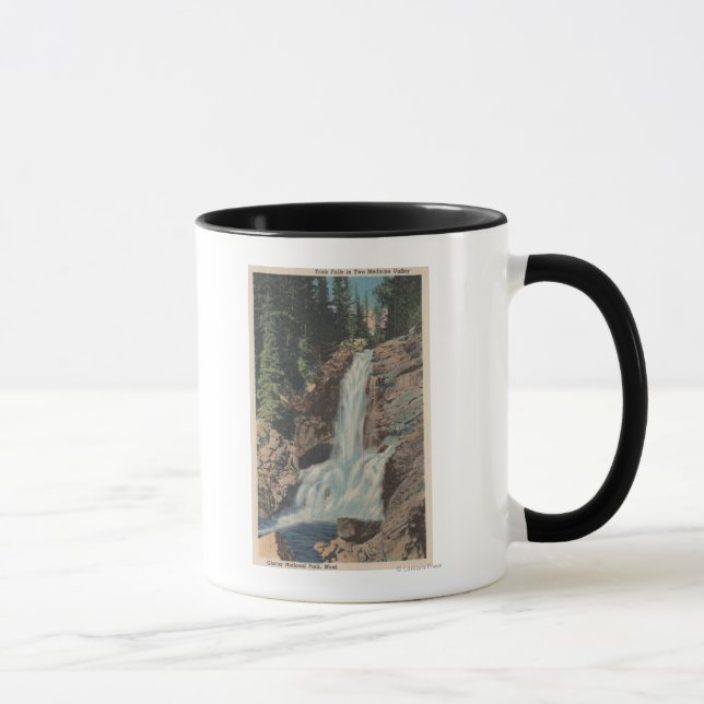 Glacier, MT - View of Trick Falls & Medicine Mug (Right)