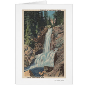 Glacier, MT - Vue de Trick Falls & Medicine