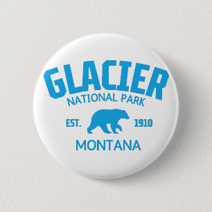 Glacier National Park 2 Inch Round Button