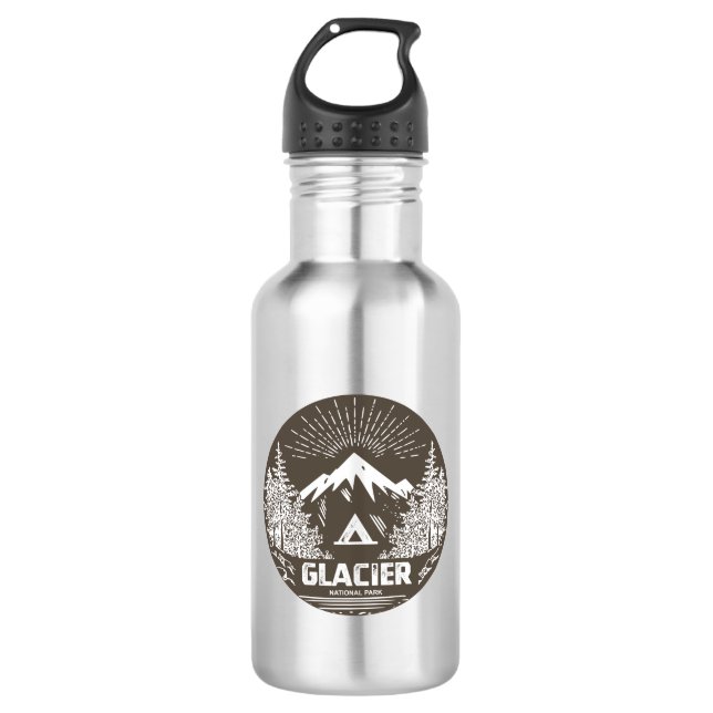 Glacier National Park 532 Ml Water Bottle (Front)