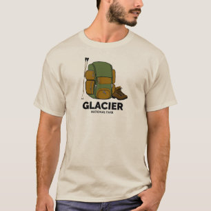 Glacier National Park Backpack T-Shirt