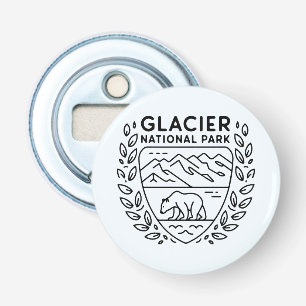 Glacier National Park Bear Emblem Bottle Opener