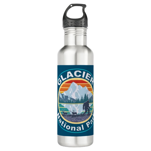 Glacier National Park Bigfoot 710 Ml Water Bottle (Front)