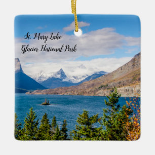 Glacier National Park Ceramic Ornament