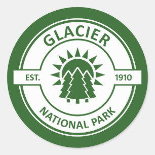 Glacier National Park Classic Round Sticker