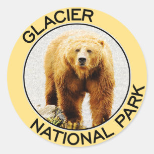 Glacier National Park Classic Round Sticker