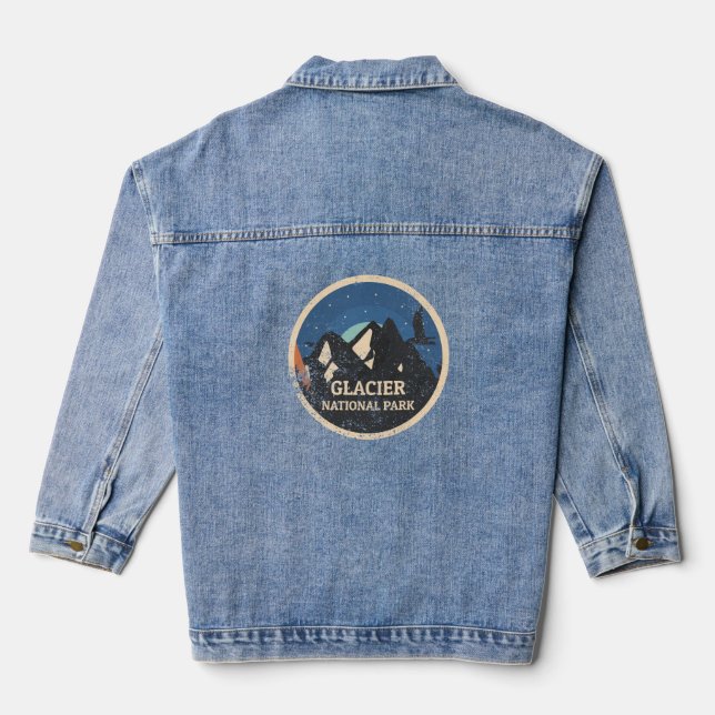 Glacier National Park Denim Jacket (Back)