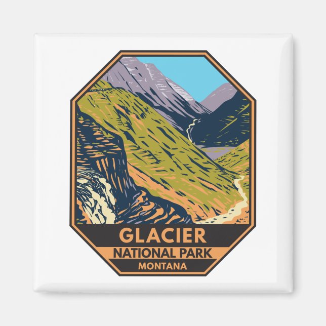 Glacier National Park Going to the Sun Road  Magnet (Front)