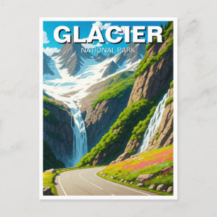 Glacier National Park Going-to-the-sun road Postcard