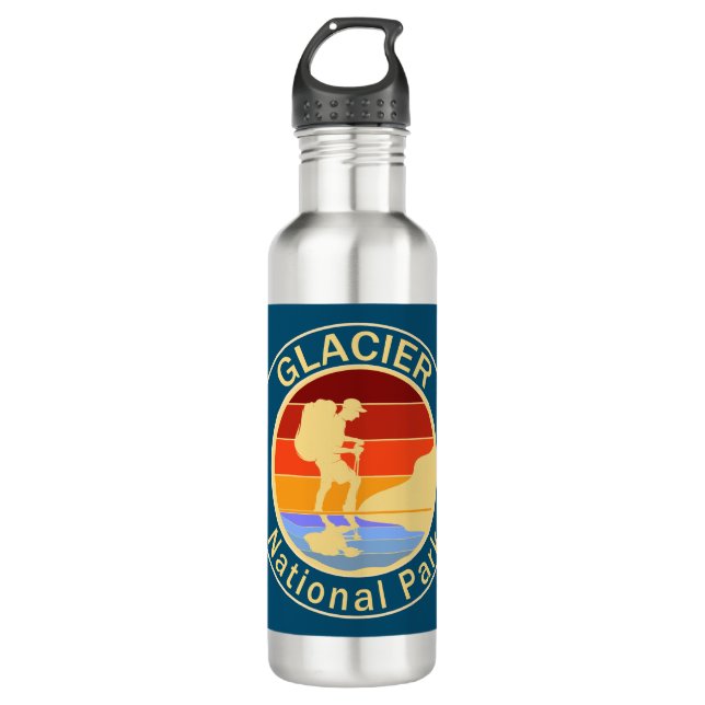 Glacier National Park Hiking 710 Ml Water Bottle (Front)