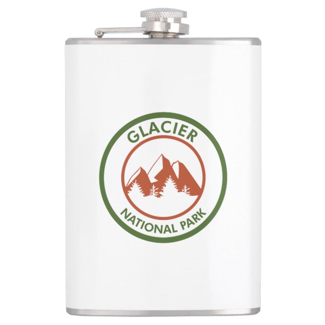 Glacier National Park Hip Flask (Front)