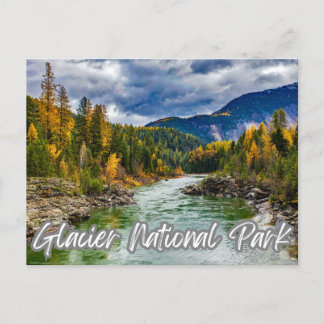 Glacier National Park Holiday Postcard