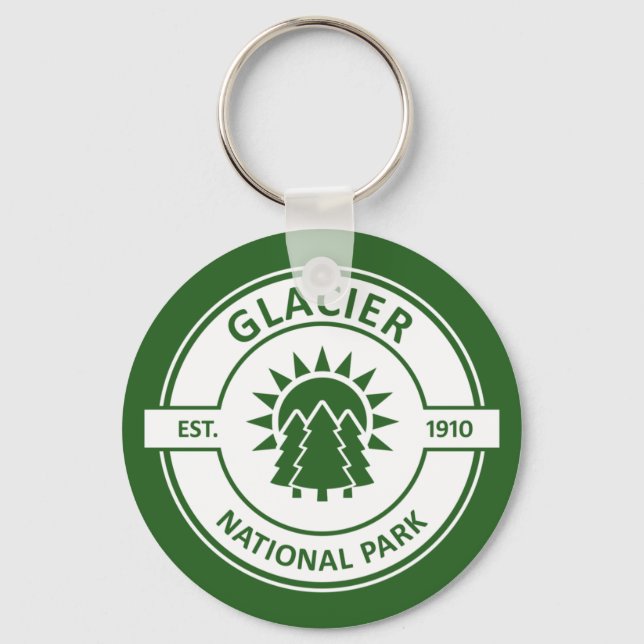 Glacier National Park Keychain (Front)