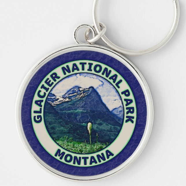 Glacier National Park Keychain (Front)