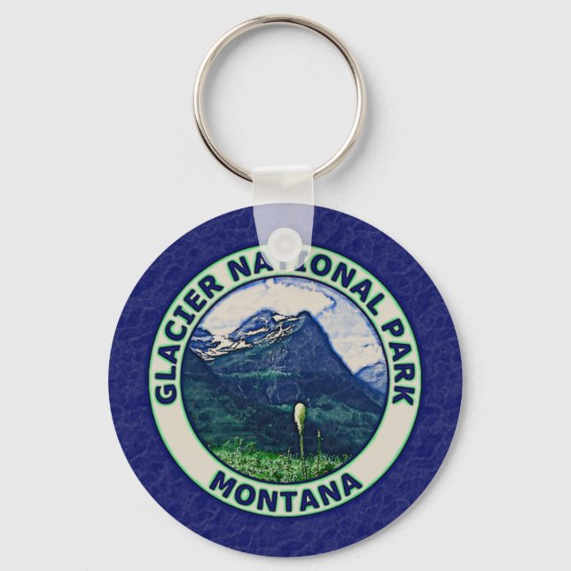 Glacier National Park Keychain (Front)