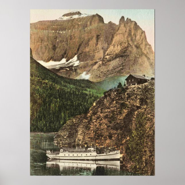 Glacier National Park, Little Chief Mountain Poster (Front)