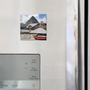 Glacier National Park Lodge Travel Photo Magnet