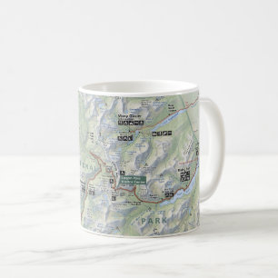 Glacier National Park map mug