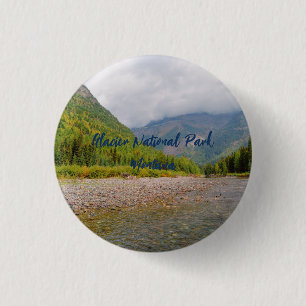 Glacier National Park Montana customizable 1 Inch Round Button