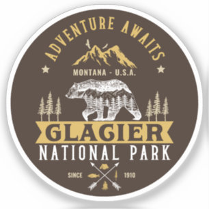 Glacier national park Montana forest landscape