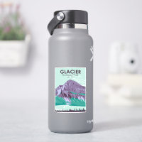 Glacier National Park Montana Hidden Lake Vintage
