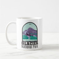 Glacier National Park Montana Hidden Lake Vintage