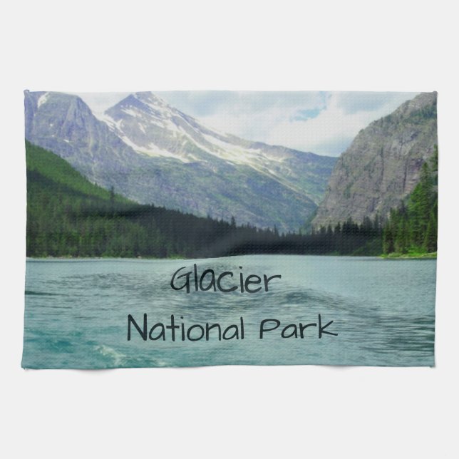 Glacier National Park Montana Kitchen Towel (Horizontal)