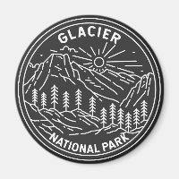 Glacier National Park Montana Monoline