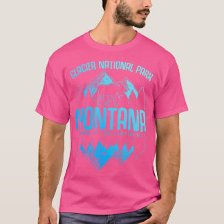 Glacier National Park Montana Moose Hiking Camping T-Shirt