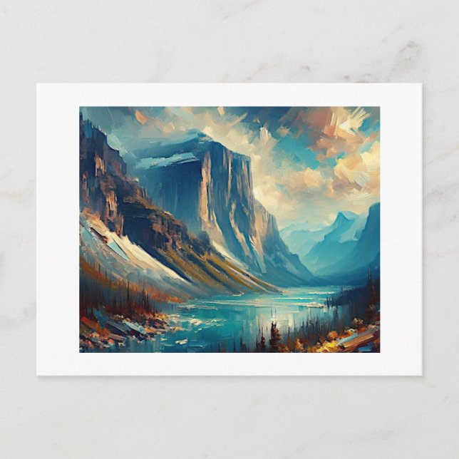Glacier National Park Montana Postcard (Front)