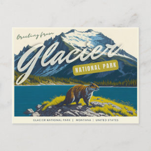 Glacier National Park, Montana Postcard