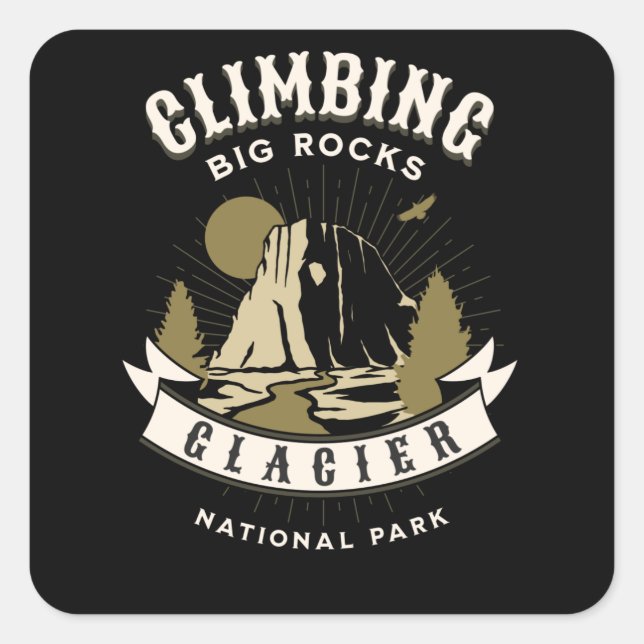 Glacier National Park Montana Square Sticker (Front)